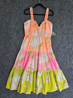 Farm Rio Garden Tiered Midi Dress